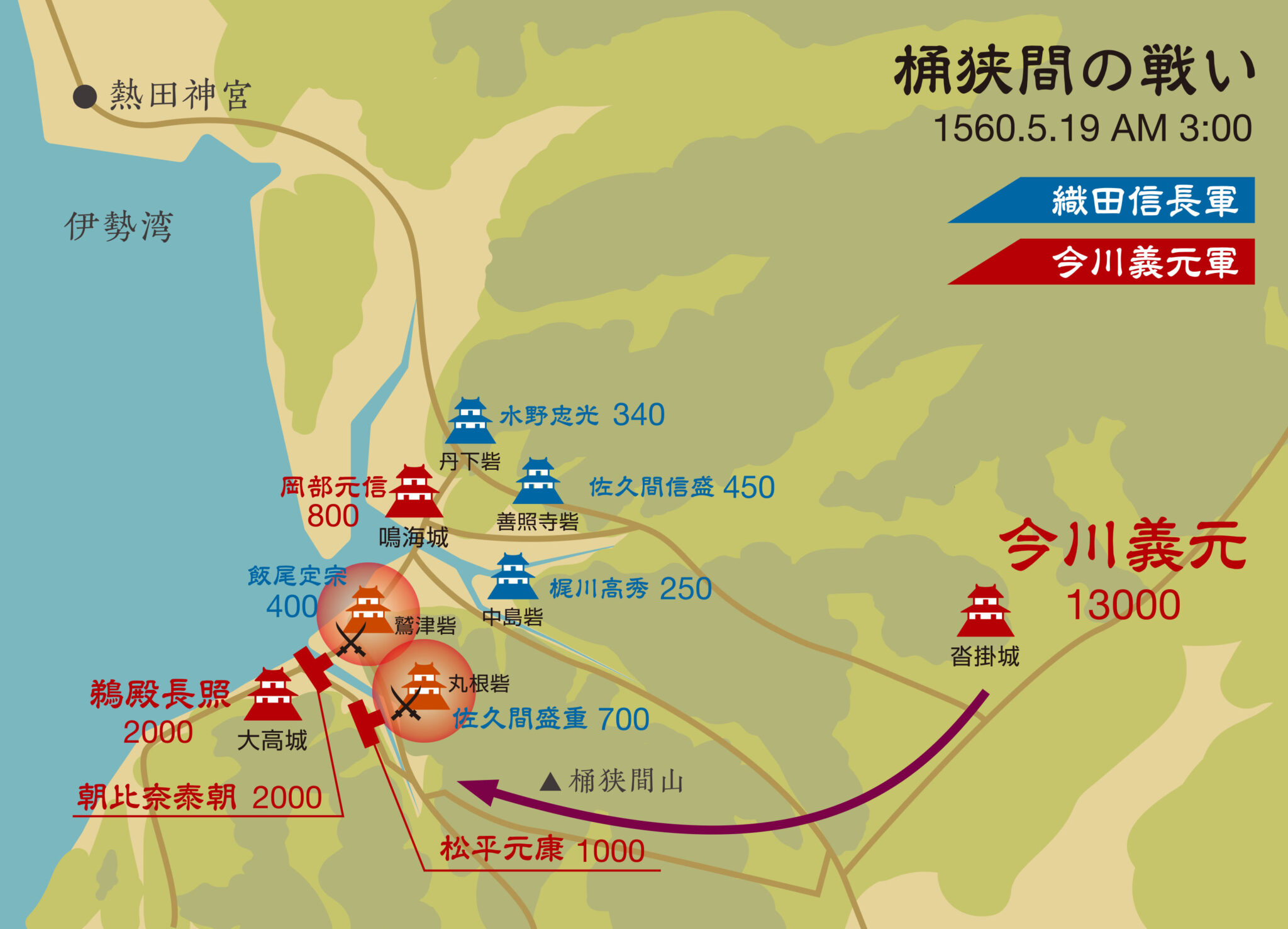 「桶狭間の戦い」とは?分かりやすく地図を使って紹介! ぐるぐるさざえのブログ 「桶狭間の戦い」とは?分かりやすく地図を使って紹介! ぐるぐるさざえのブログ